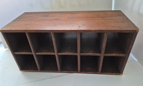 Antique wooden cubby pigeon - wooden,