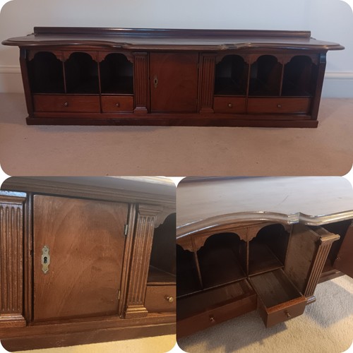 Edwardian solid mahogany - solid, desk