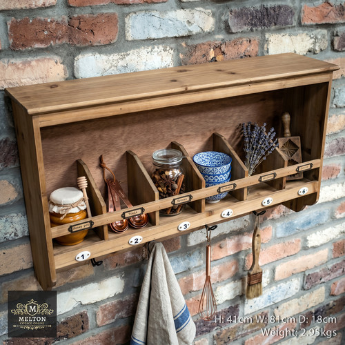 Wall shelf unit - wall, hooks