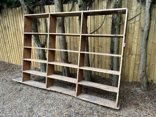 Vintage large wooden - wooden, shelving