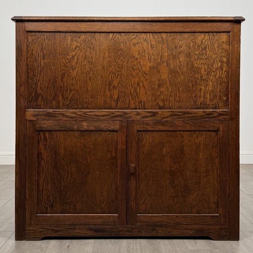 Antique oak fitted cupboard - oak,