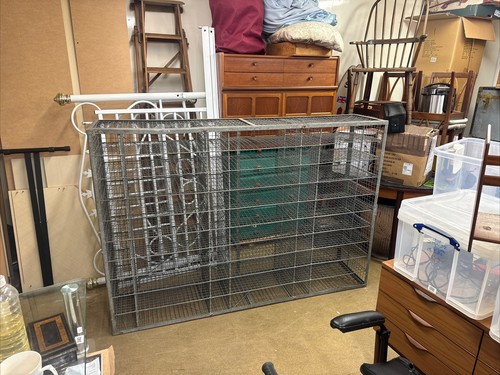Vintage wire pigeon hole unit - vintage,