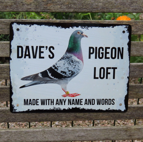 Pigeon gift sign - sign,, personalised