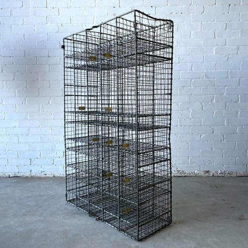Vintage wire pigeon hole unit - pigeon,