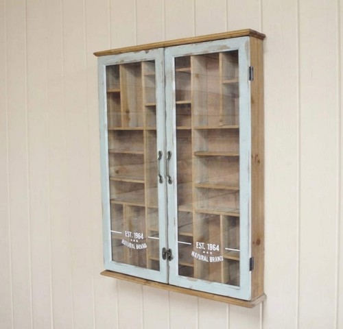 Aqua shabby pigeon hole - aqua,